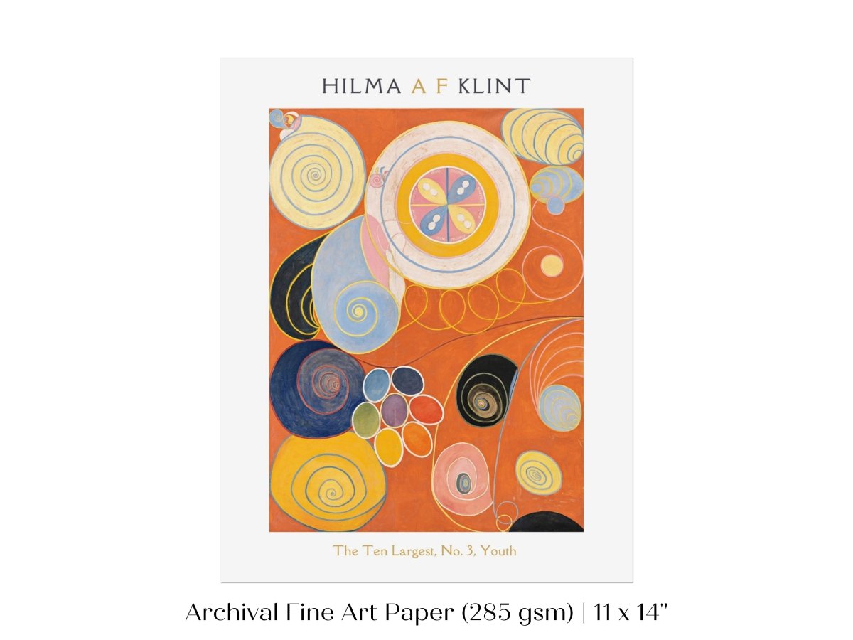Hilma af Klint The Ten Largest | No. 3, Youth | P577 - Single Art Prints - Piccolo Fiore Prints