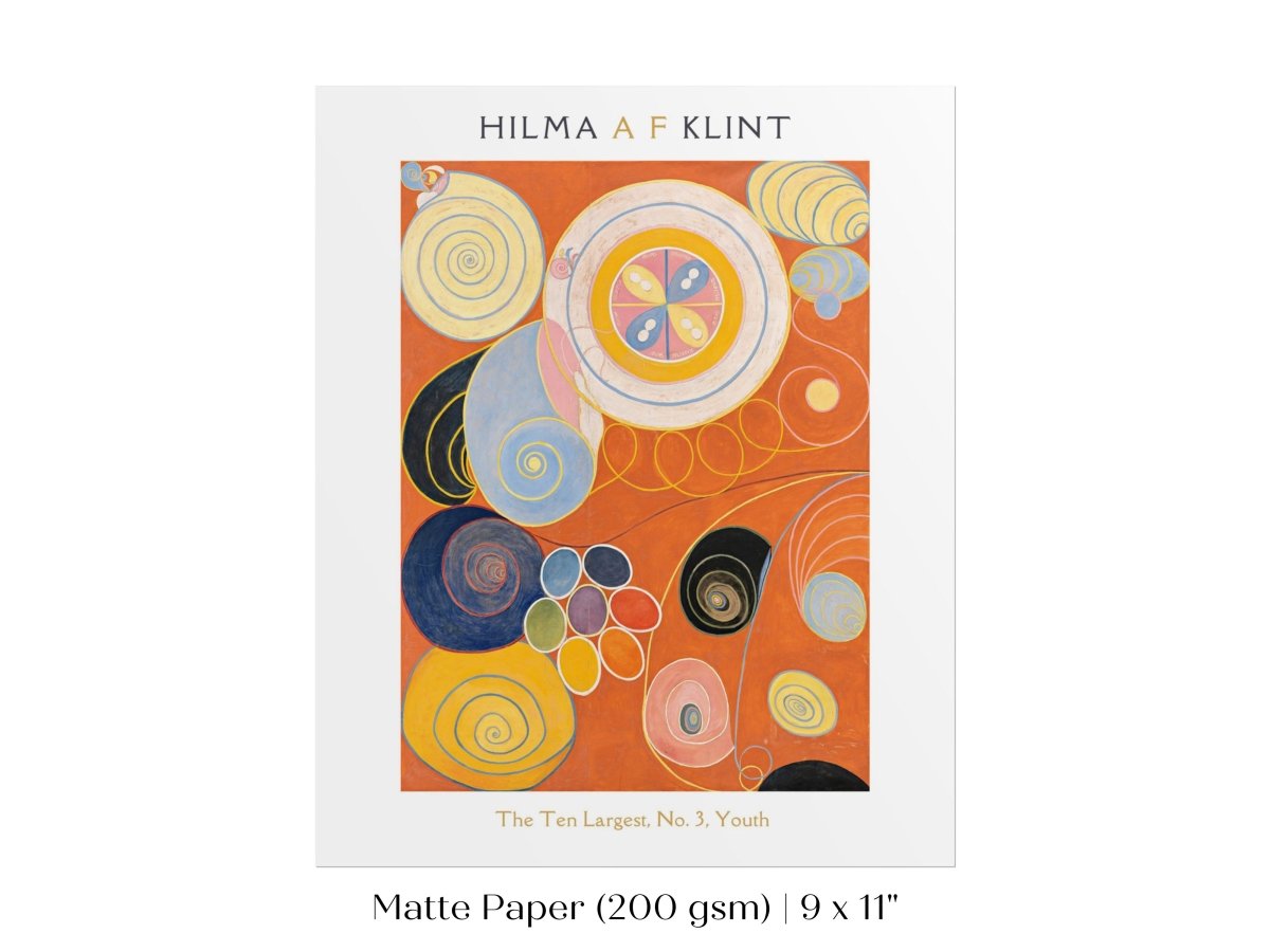 Hilma af Klint The Ten Largest | No. 3, Youth | P577 - Single Art Prints - Piccolo Fiore Prints