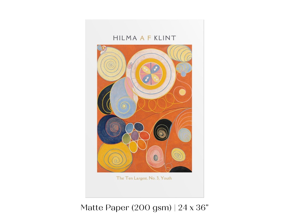 Hilma af Klint The Ten Largest | No. 3, Youth | P577 - Single Art Prints - Piccolo Fiore Prints