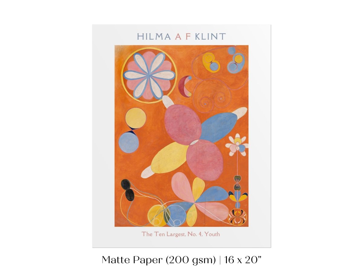Hilma af Klint The Ten Largest | No. 4, Youth | P578 - Single Art Prints - Piccolo Fiore Prints