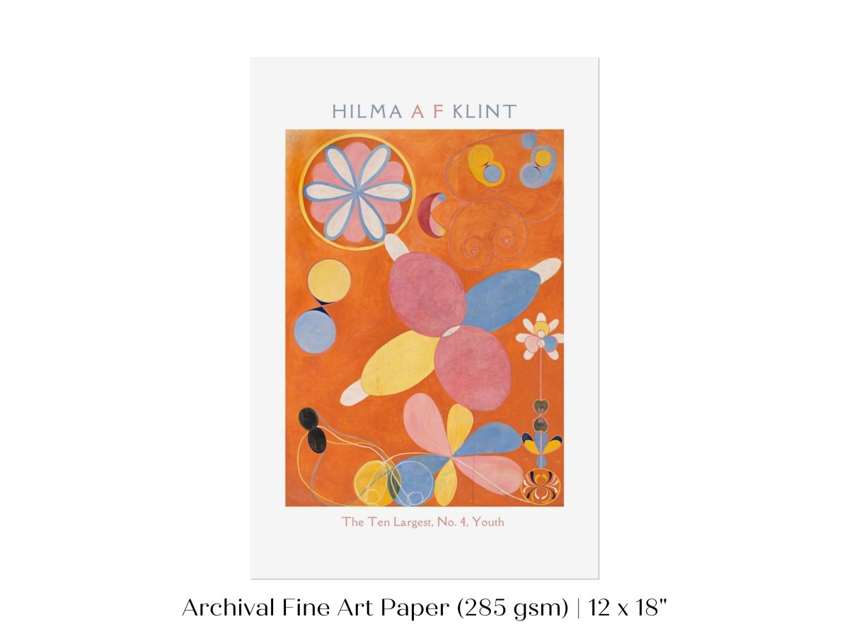 Hilma af Klint The Ten Largest | No. 4, Youth | P578 - Single Art Prints - Piccolo Fiore Prints