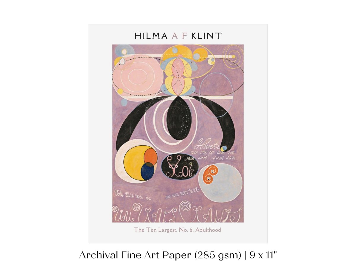 Hilma af Klint The Ten Largest | No. 6, Adulthood | P580 - Single Art Prints - Piccolo Fiore Prints