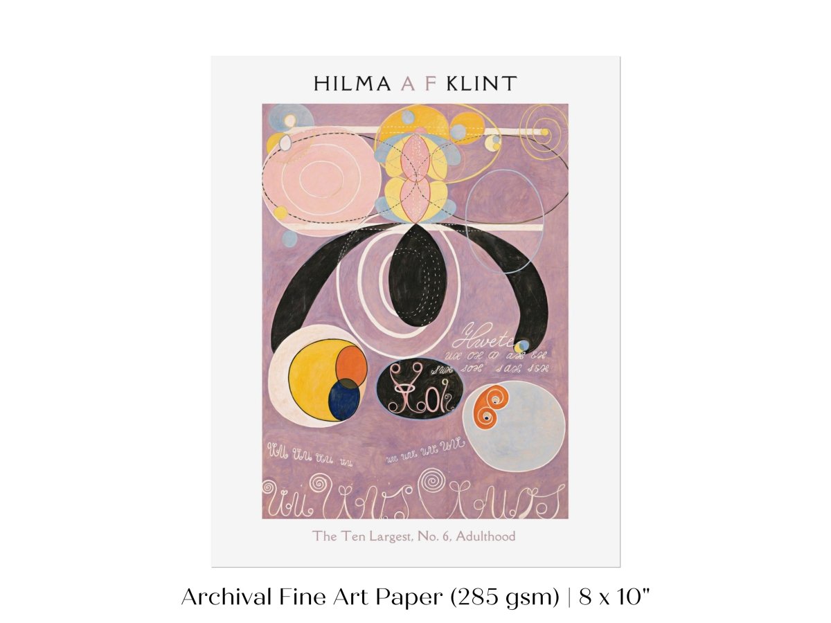 Hilma af Klint The Ten Largest | No. 6, Adulthood | P580 - Single Art Prints - Piccolo Fiore Prints