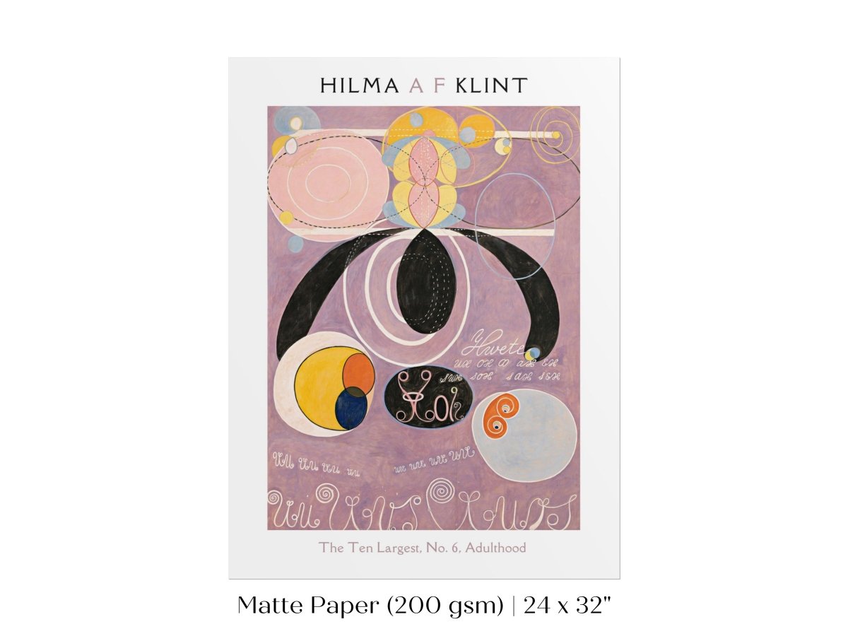 Hilma af Klint The Ten Largest | No. 6, Adulthood | P580 - Single Art Prints - Piccolo Fiore Prints