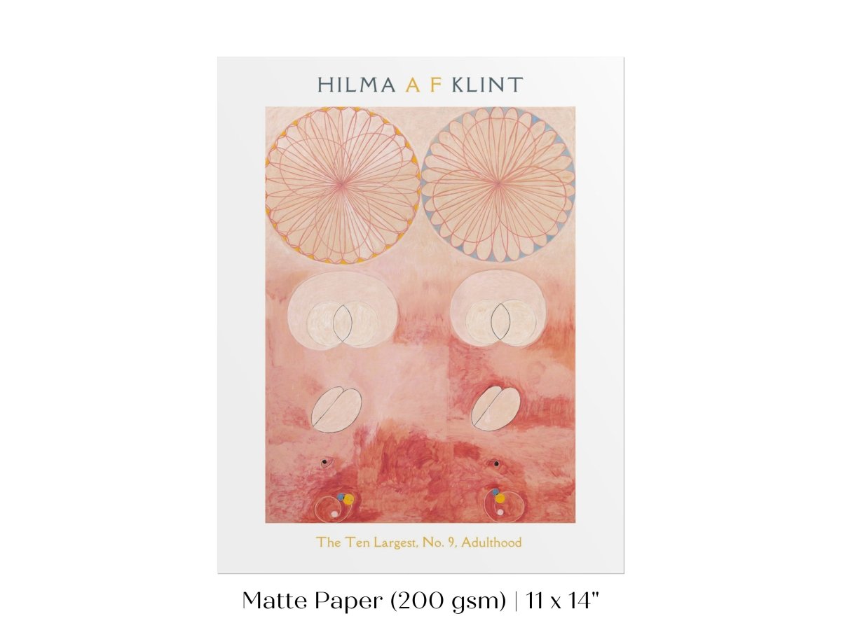 Hilma af Klint The Ten Largest | No. 9, Adulthood | P583 - Single Art Prints - Piccolo Fiore Prints