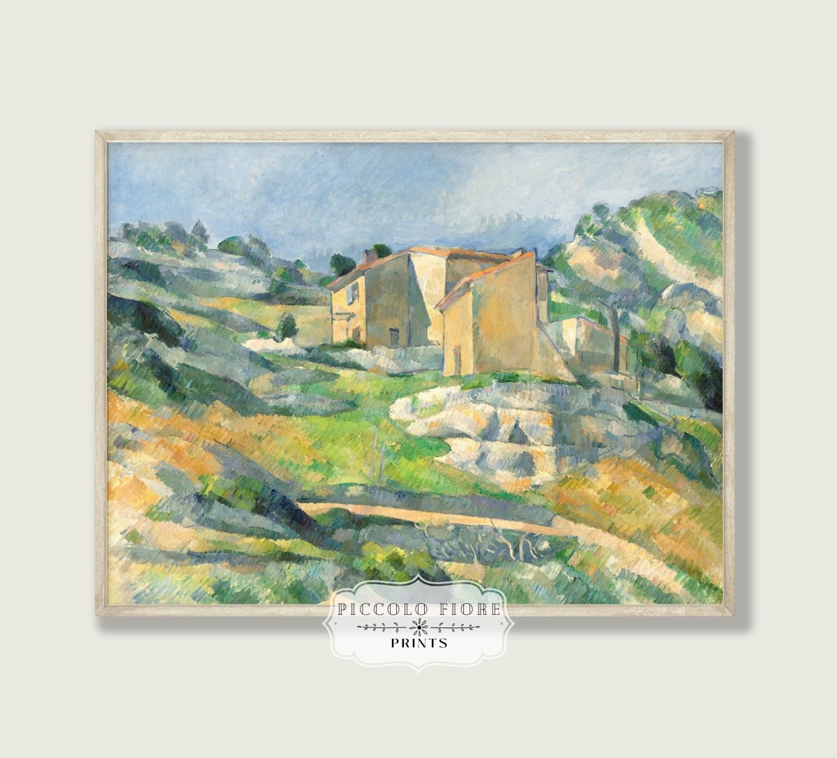 Houses in Provence | P16 - Single Art Prints - Piccolo Fiore Prints