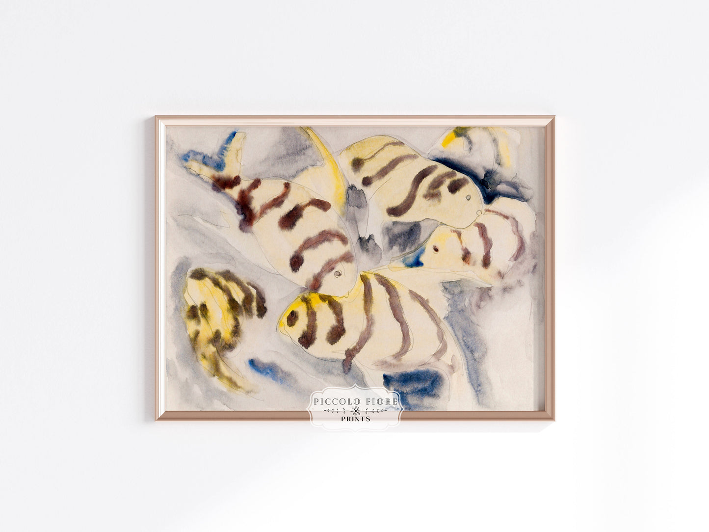 Yellow Watercolour Fish | P96