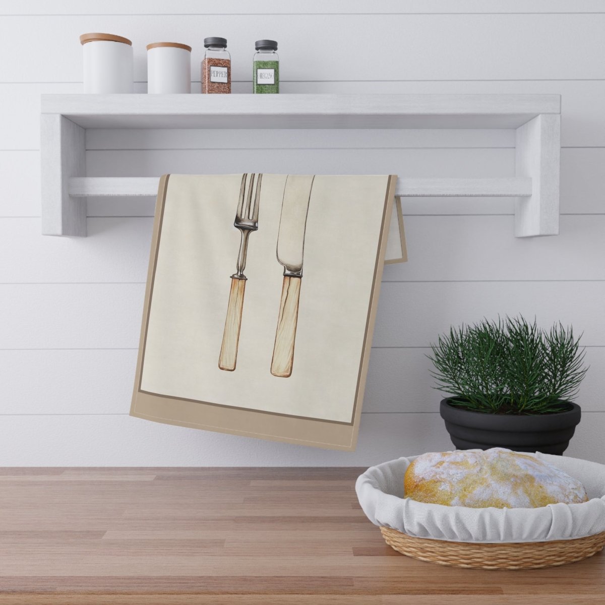 Knife and Fork | Tea Towel - Tea Towel - Piccolo Fiore Prints