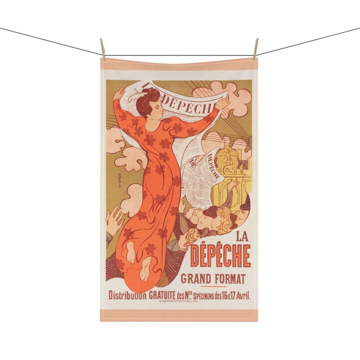 La Dépêche de Toulouse | Tea Towel - Tea Towel - Piccolo Fiore Prints