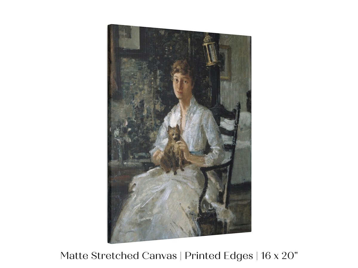 Lady with a Dog | P343 - Single Art Prints - Piccolo Fiore Prints