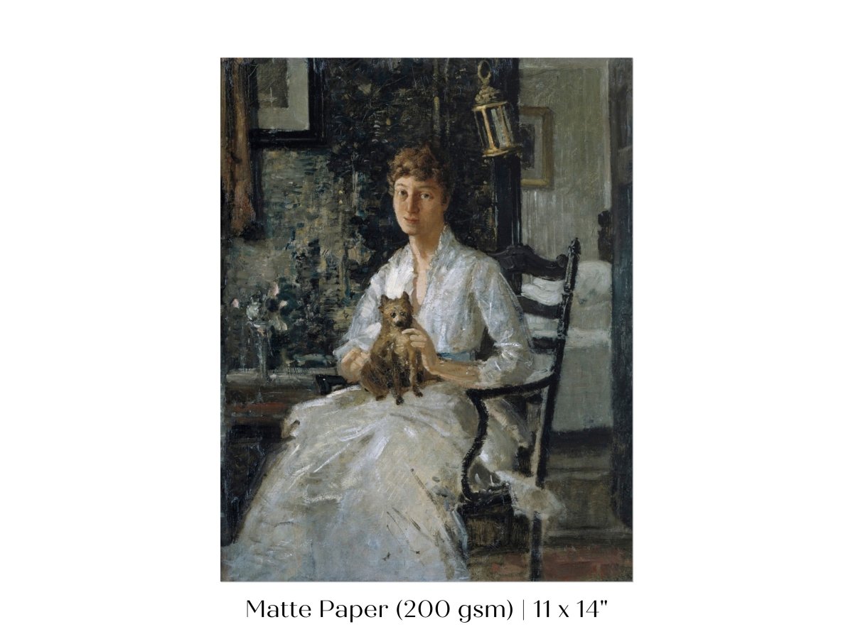 Lady with a Dog | P343 - Single Art Prints - Piccolo Fiore Prints