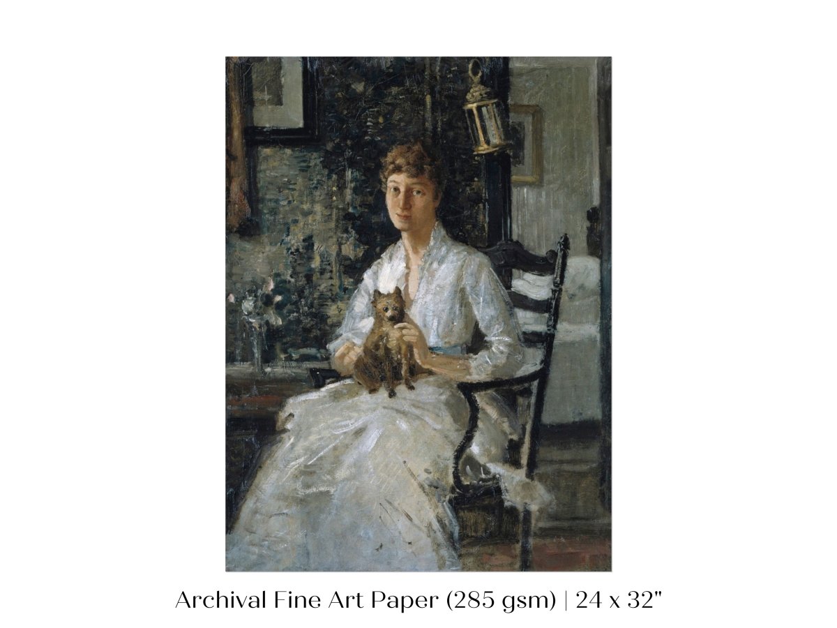 Lady with a Dog | P343 - Single Art Prints - Piccolo Fiore Prints