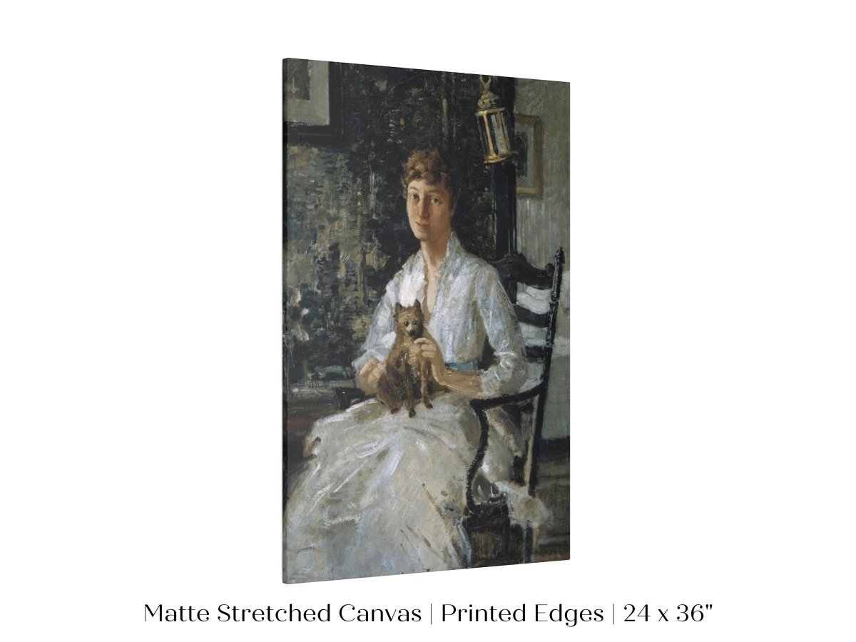 Lady with a Dog | P343 - Single Art Prints - Piccolo Fiore Prints