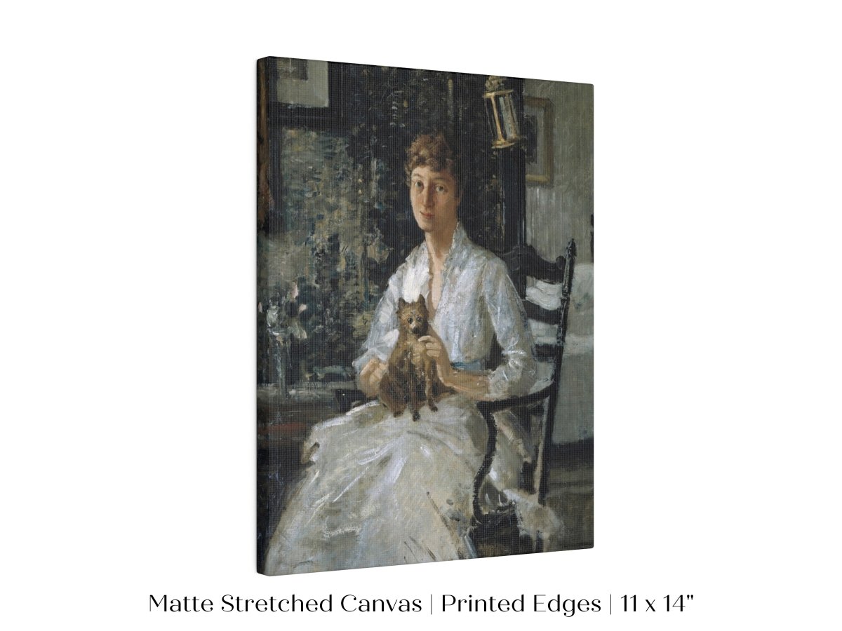 Lady with a Dog | P343 - Single Art Prints - Piccolo Fiore Prints