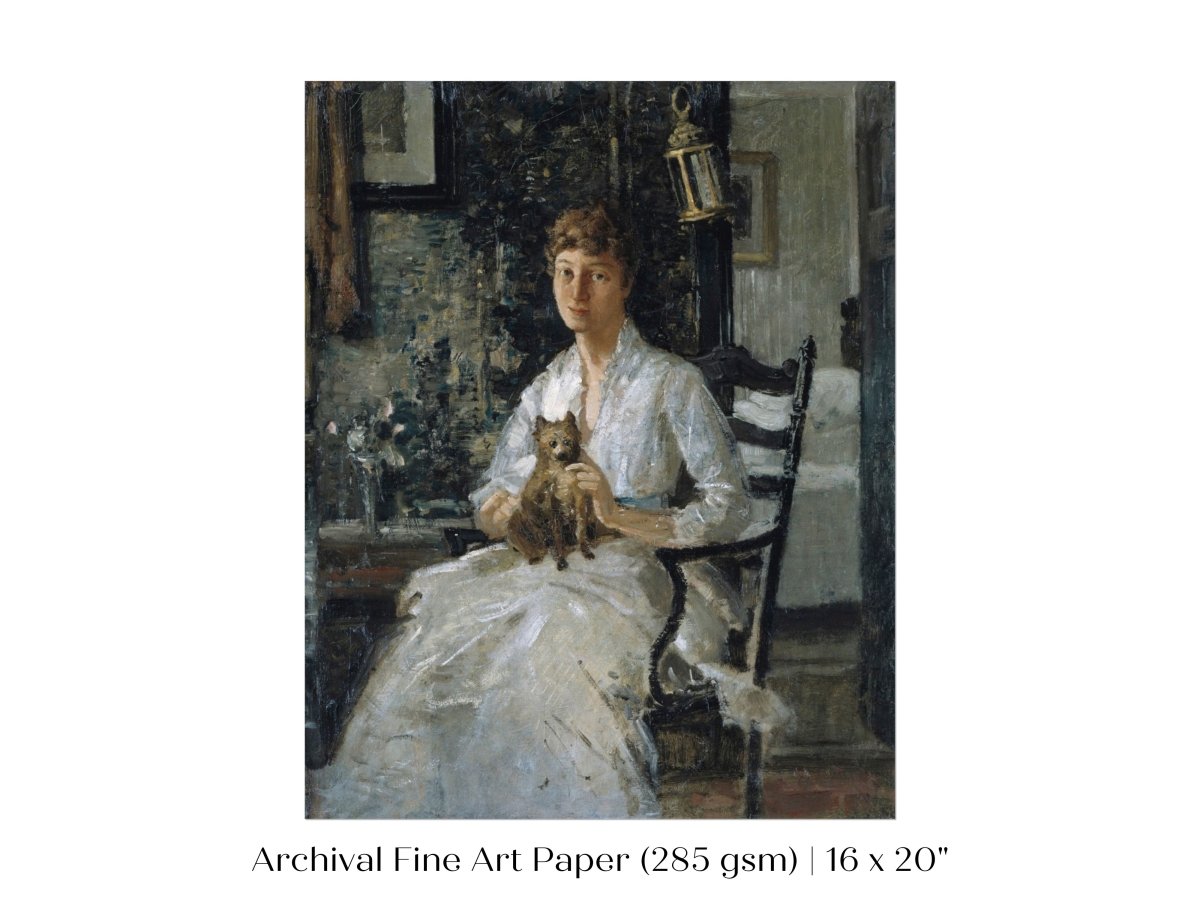 Lady with a Dog | P343 - Single Art Prints - Piccolo Fiore Prints