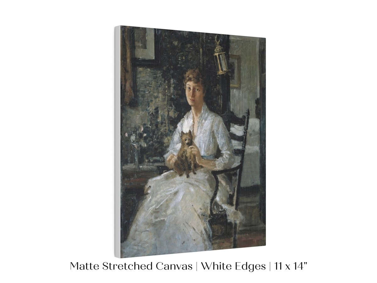 Lady with a Dog | P343 - Single Art Prints - Piccolo Fiore Prints