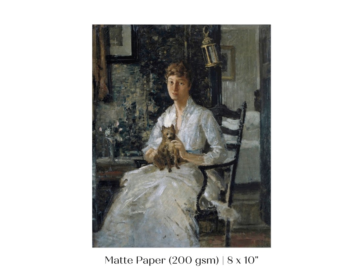 Lady with a Dog | P343 - Single Art Prints - Piccolo Fiore Prints