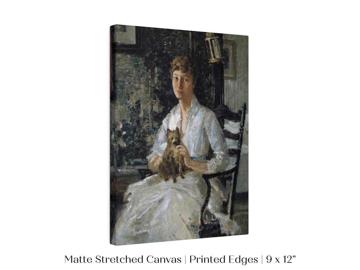 Lady with a Dog | P343 - Single Art Prints - Piccolo Fiore Prints