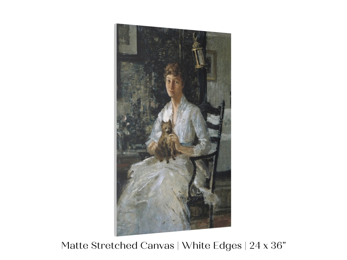 Lady with a Dog | P343 - Single Art Prints - Piccolo Fiore Prints