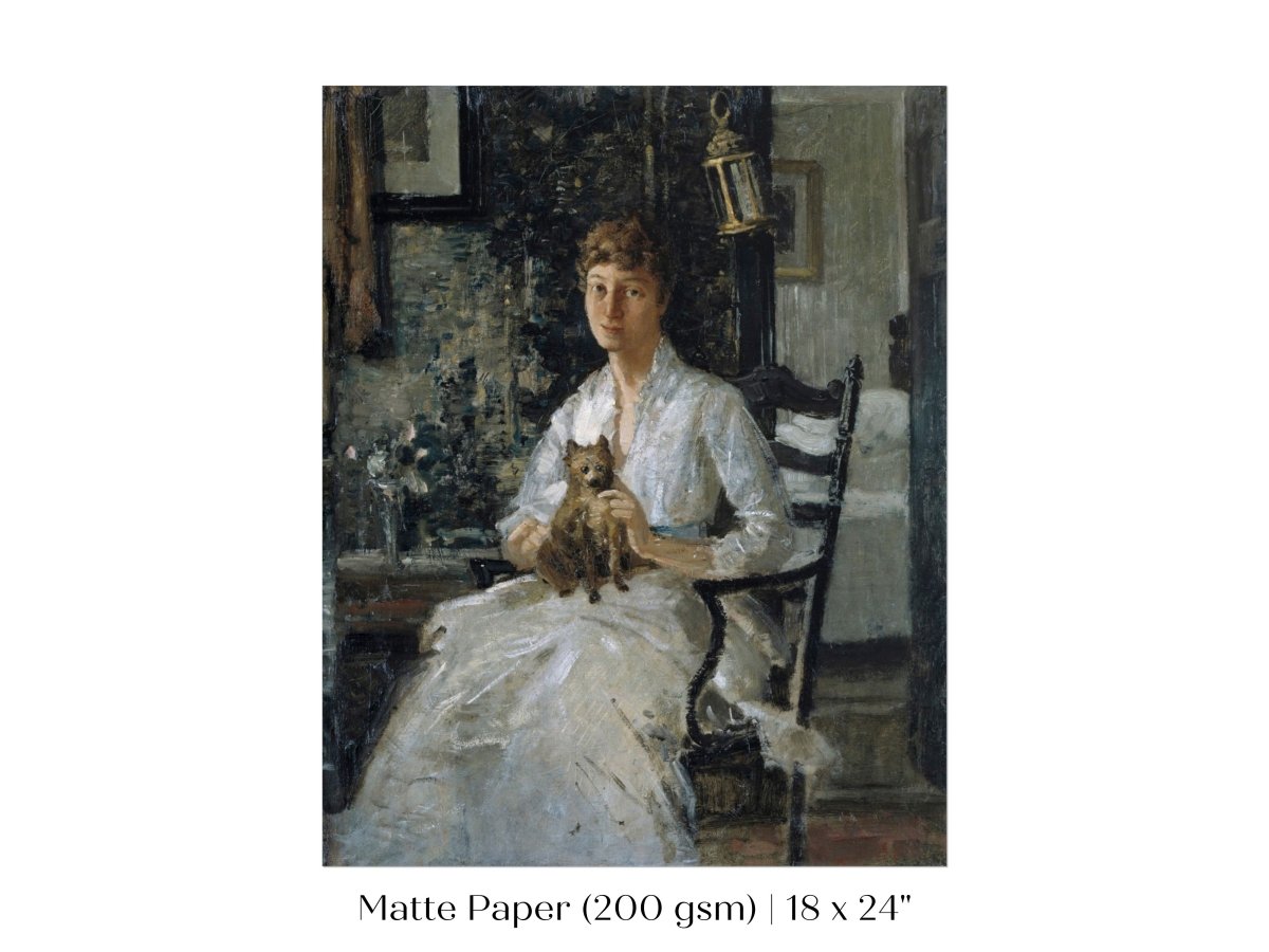 Lady with a Dog | P343 - Single Art Prints - Piccolo Fiore Prints