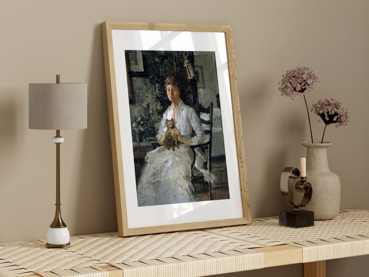 Lady with a Dog | P343 - Single Art Prints - Piccolo Fiore Prints