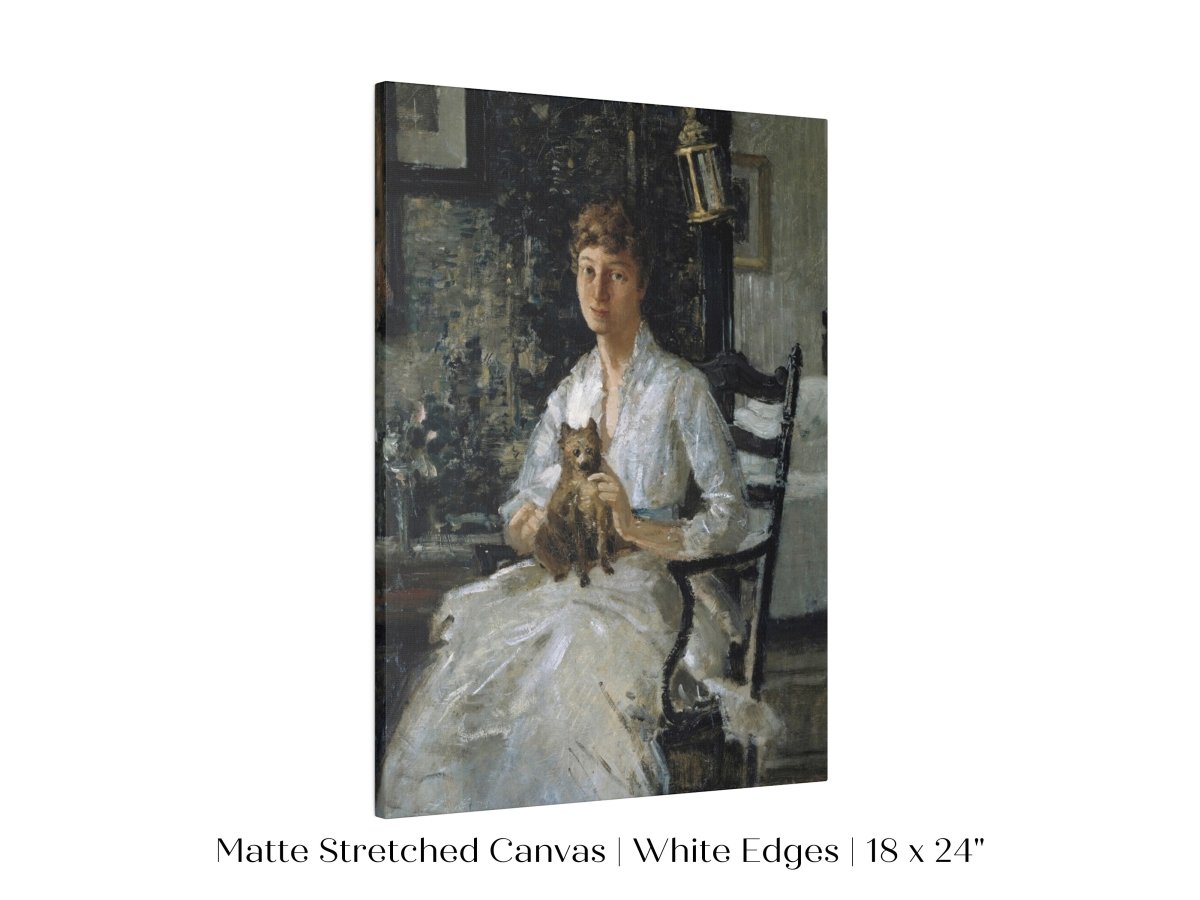 Lady with a Dog | P343 - Single Art Prints - Piccolo Fiore Prints