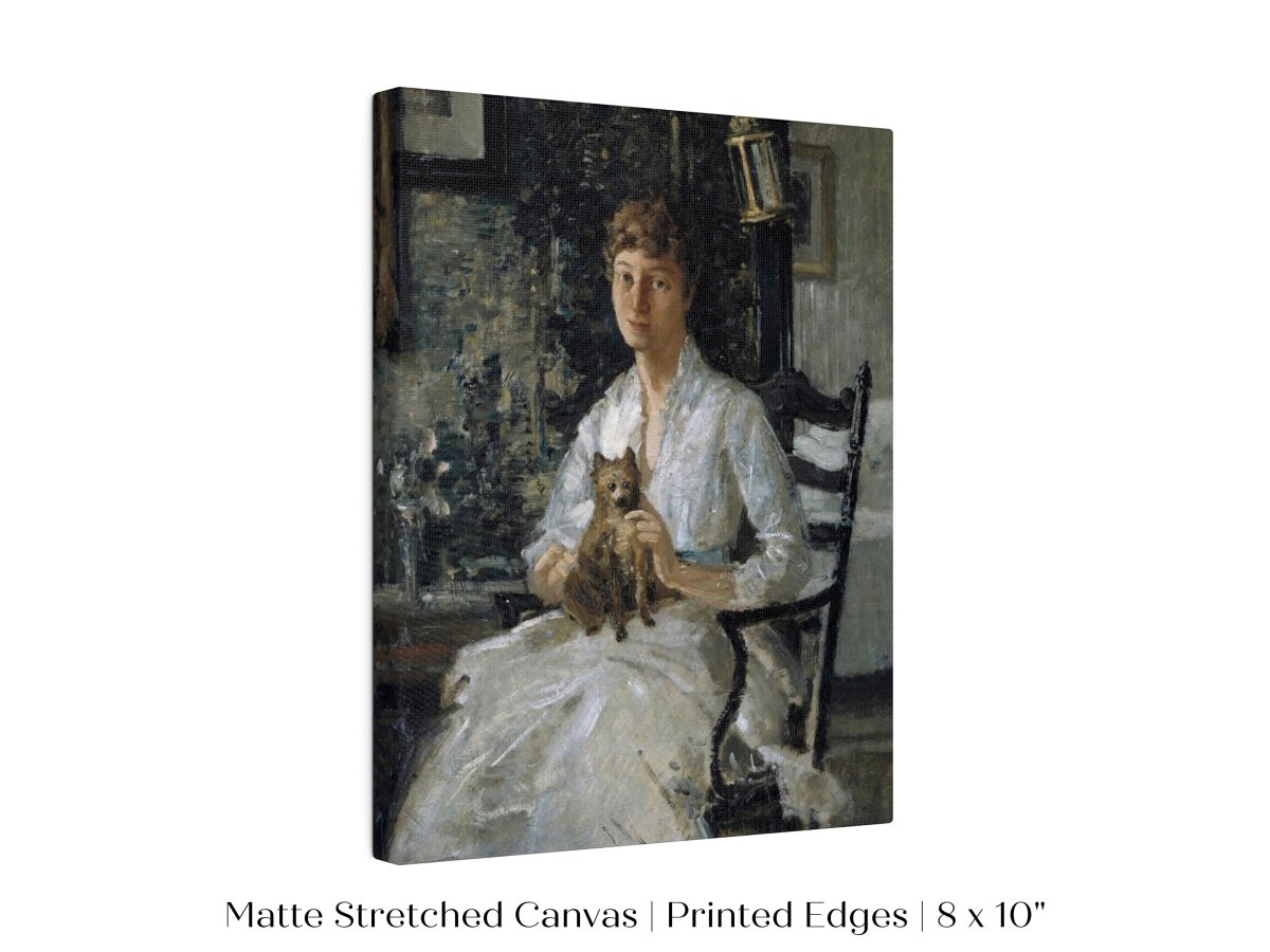 Lady with a Dog | P343 - Single Art Prints - Piccolo Fiore Prints