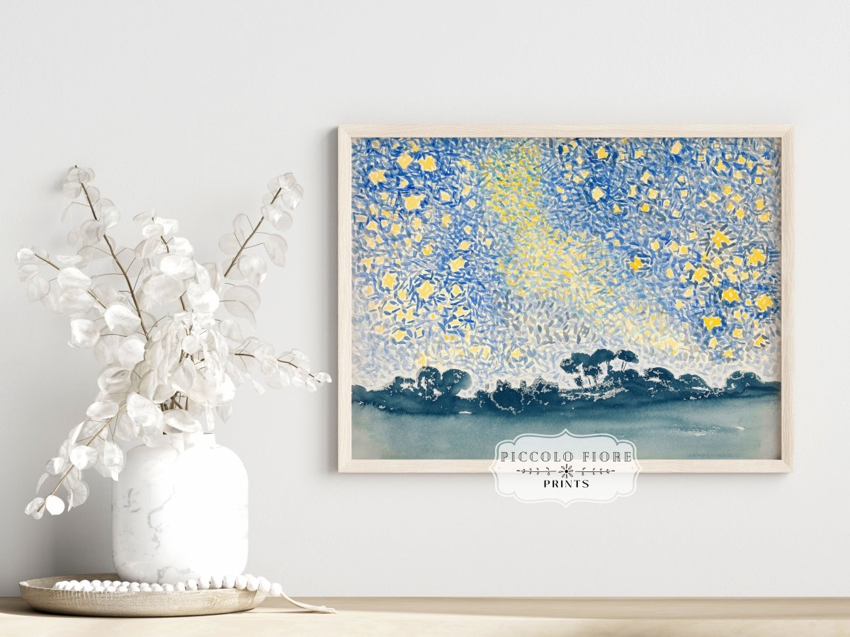 Landscape with Stars | P60 - Single Art Prints - Piccolo Fiore Prints