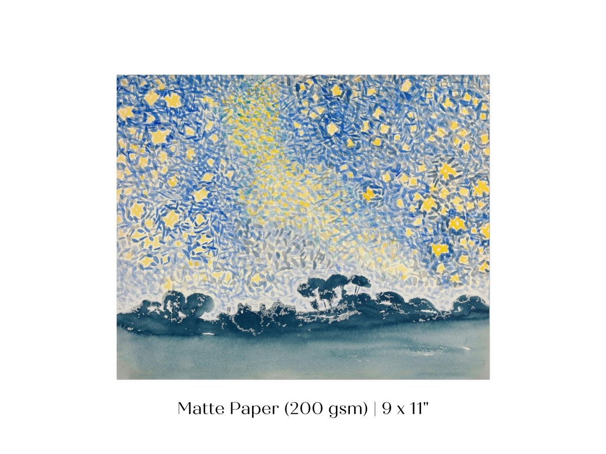Landscape with Stars | P60 - Single Art Prints - Piccolo Fiore Prints