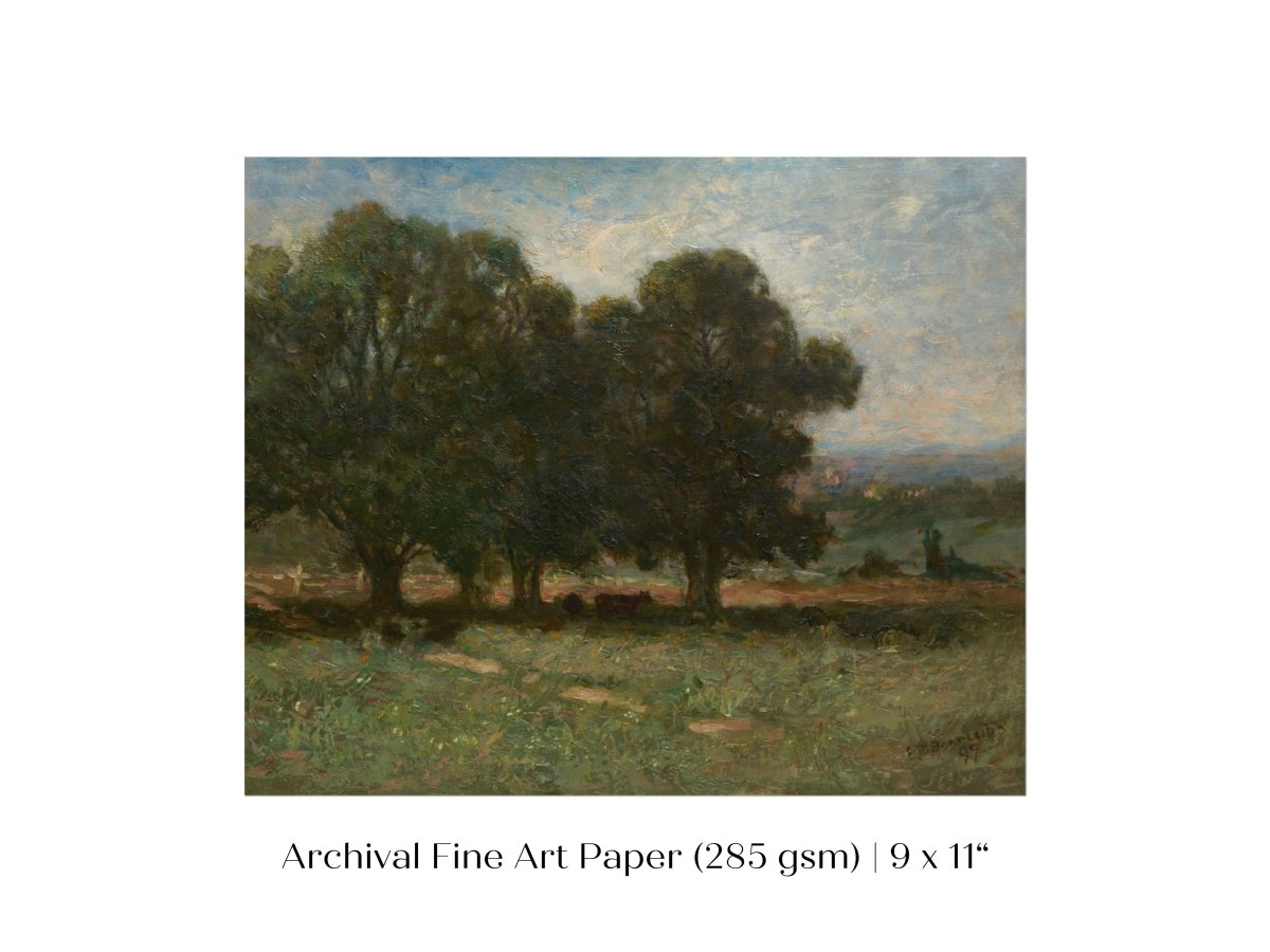 Landscape with Trees | P346 - Single Art Prints - Piccolo Fiore Prints