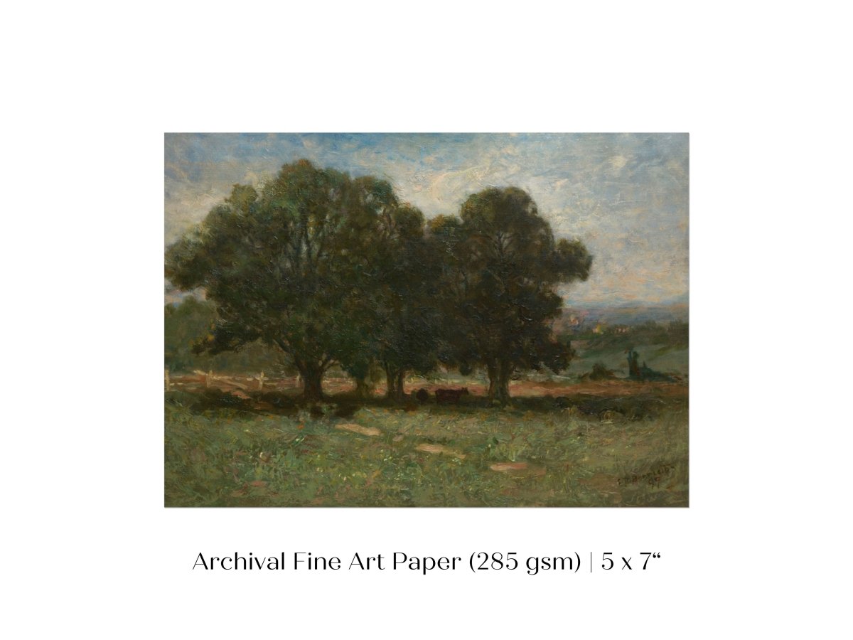Landscape with Trees | P346 - Single Art Prints - Piccolo Fiore Prints
