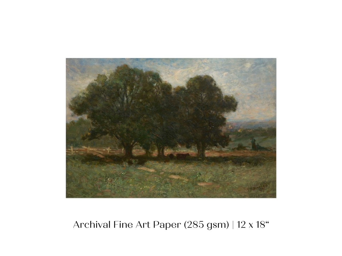 Landscape with Trees | P346 - Single Art Prints - Piccolo Fiore Prints