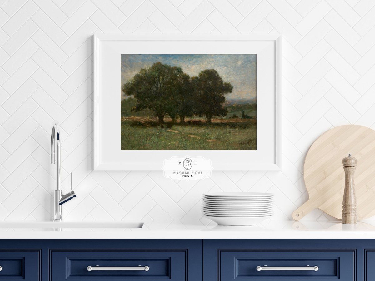 Landscape with Trees | P346 - Single Art Prints - Piccolo Fiore Prints