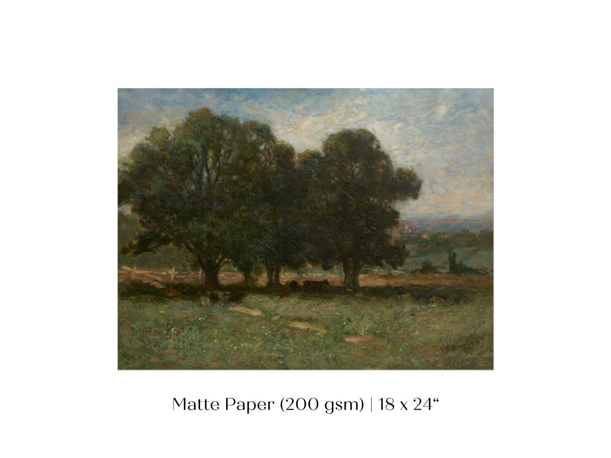 Landscape with Trees | P346 - Single Art Prints - Piccolo Fiore Prints