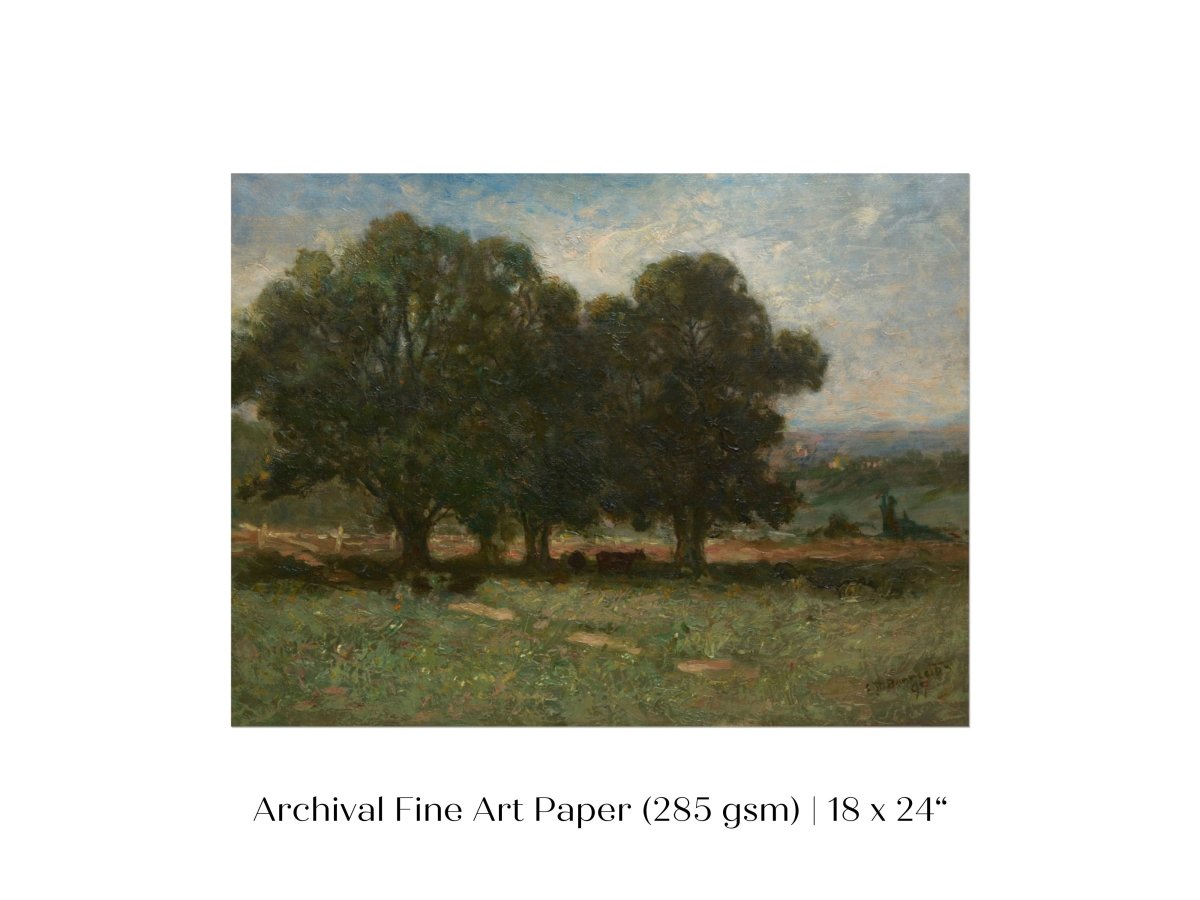 Landscape with Trees | P346 - Single Art Prints - Piccolo Fiore Prints