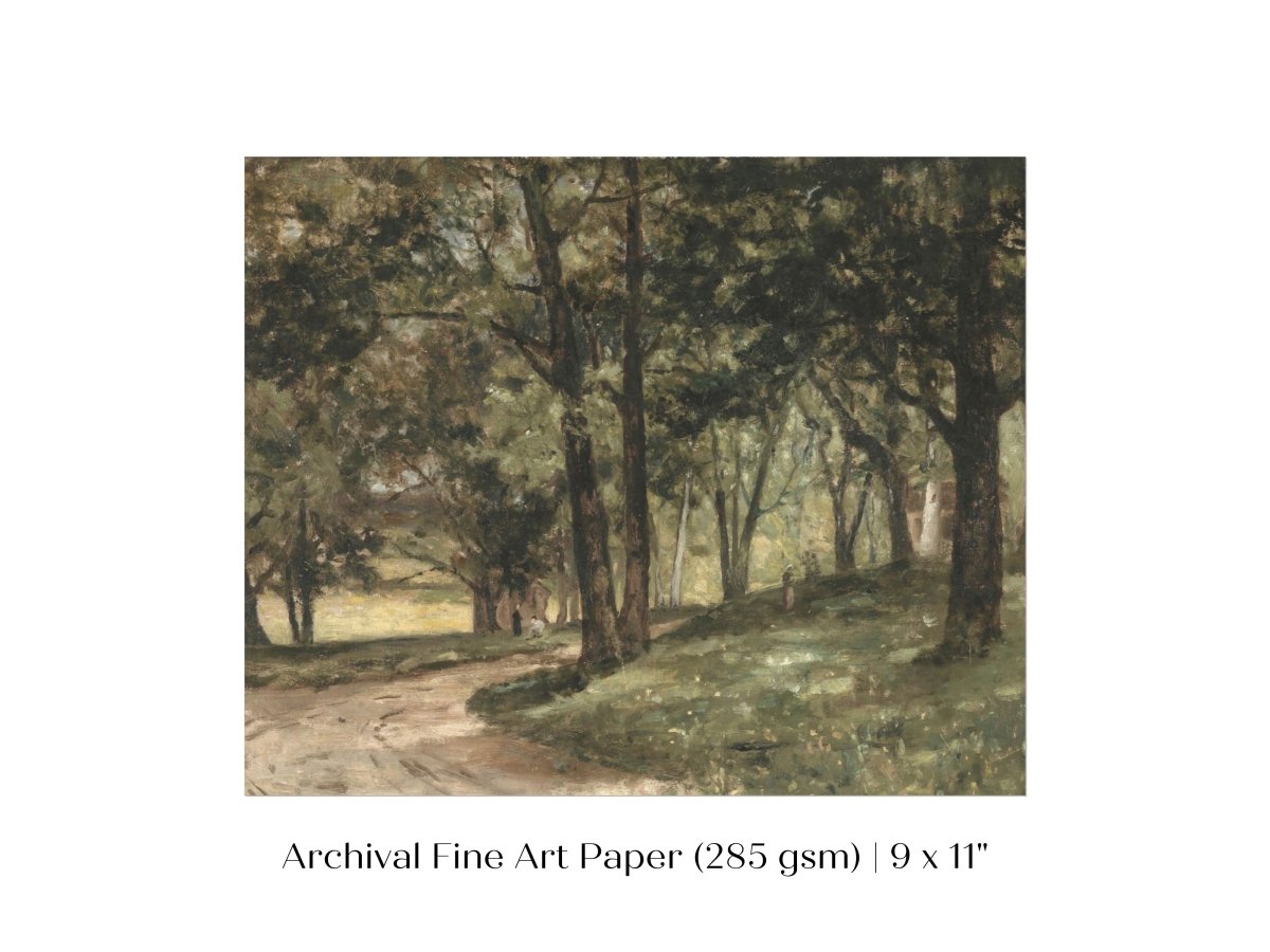 Landscape with Trees | P395 - Single Art Prints - Piccolo Fiore Prints