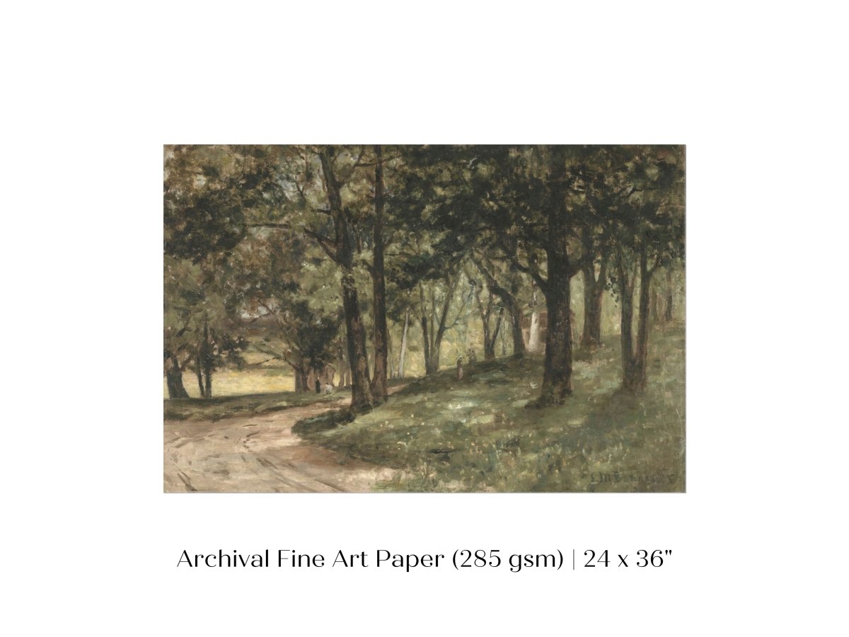 Landscape with Trees | P395 - Single Art Prints - Piccolo Fiore Prints