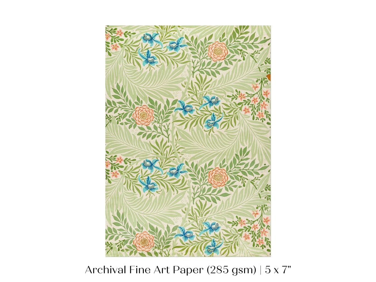 Larkspur | William Morris | P261 - Single Art Prints - Piccolo Fiore Prints