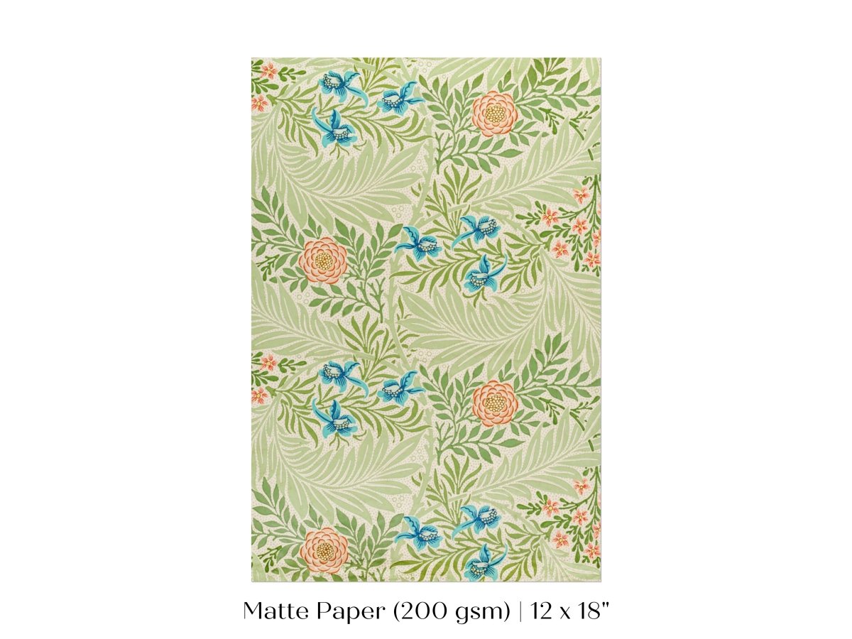 Larkspur | William Morris | P261 - Single Art Prints - Piccolo Fiore Prints