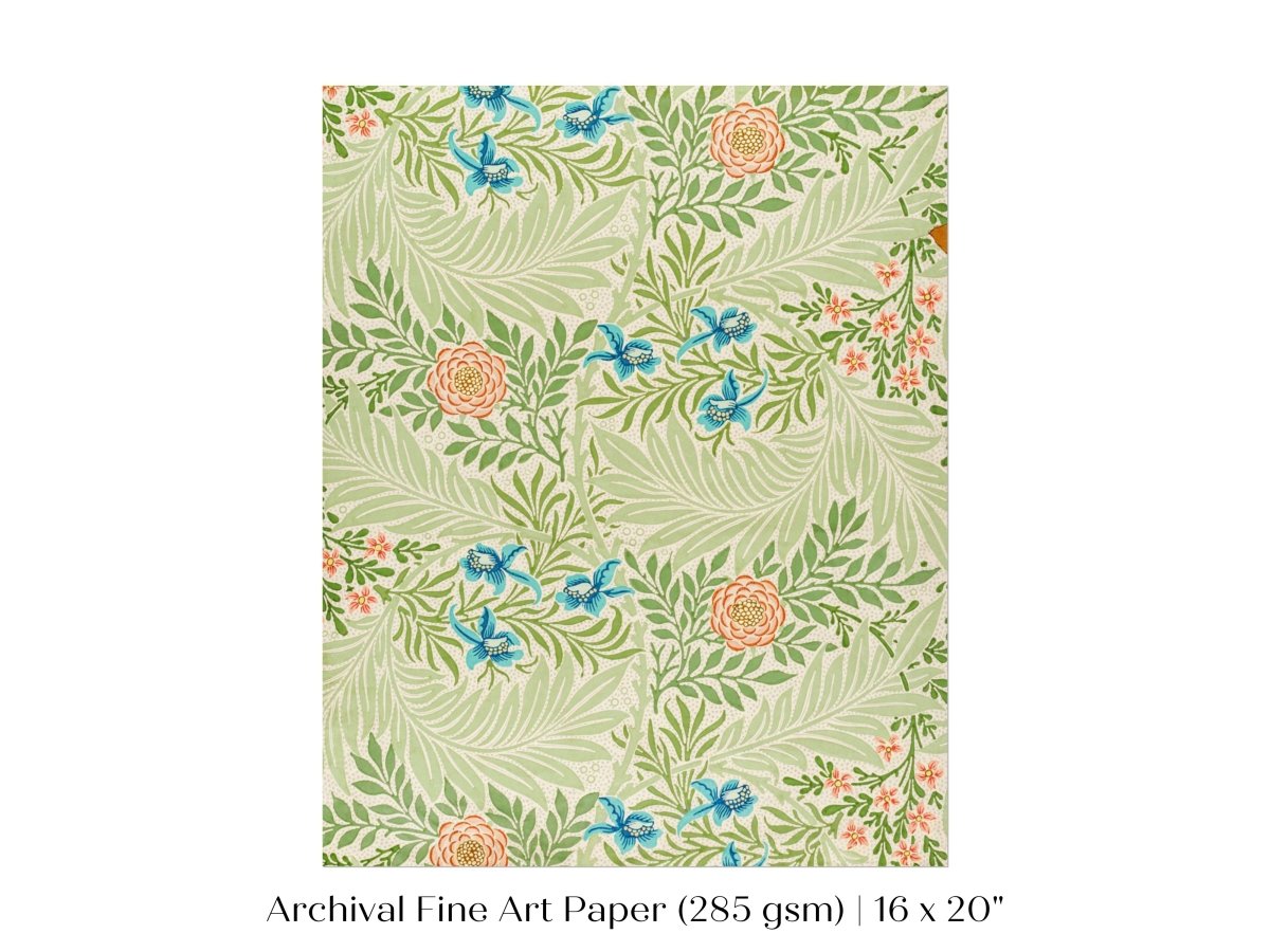 Larkspur | William Morris | P261 - Single Art Prints - Piccolo Fiore Prints