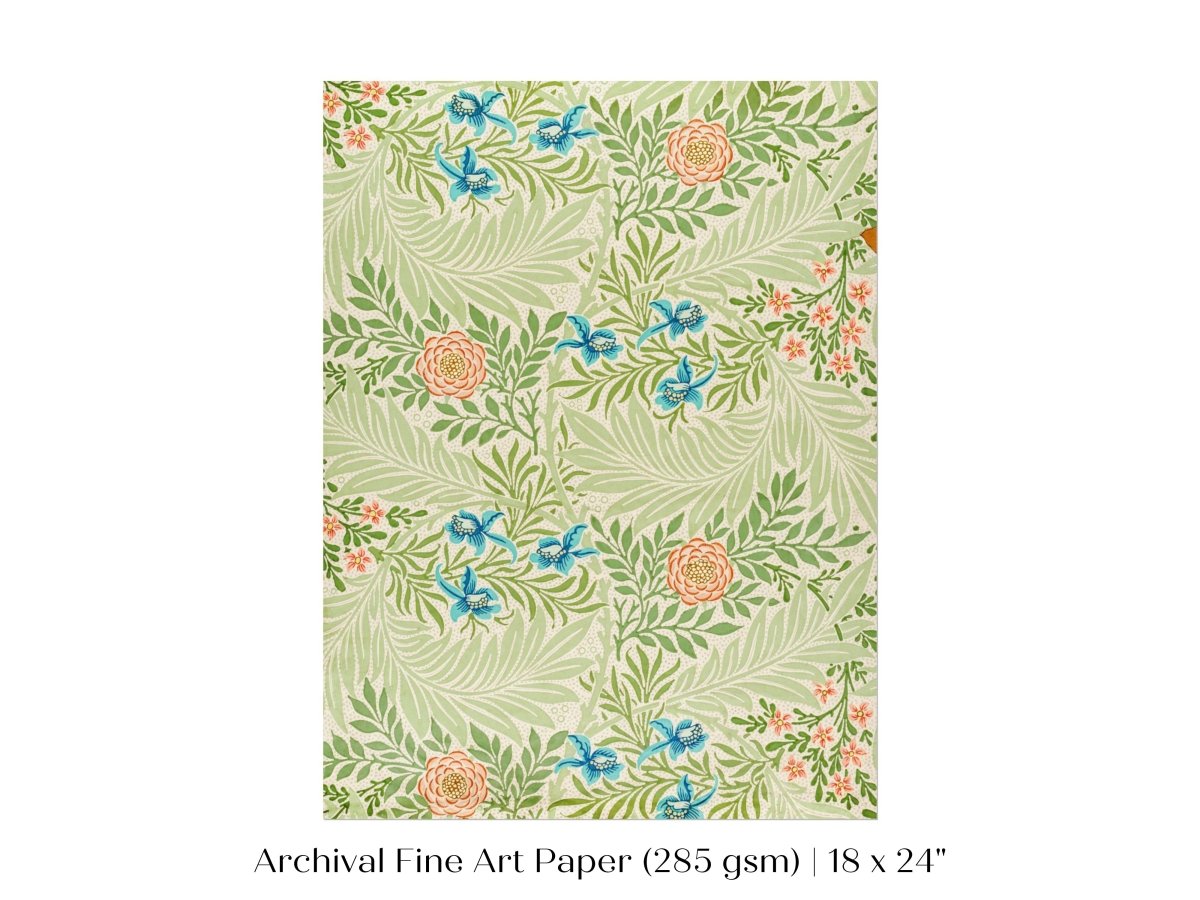 Larkspur | William Morris | P261 - Single Art Prints - Piccolo Fiore Prints