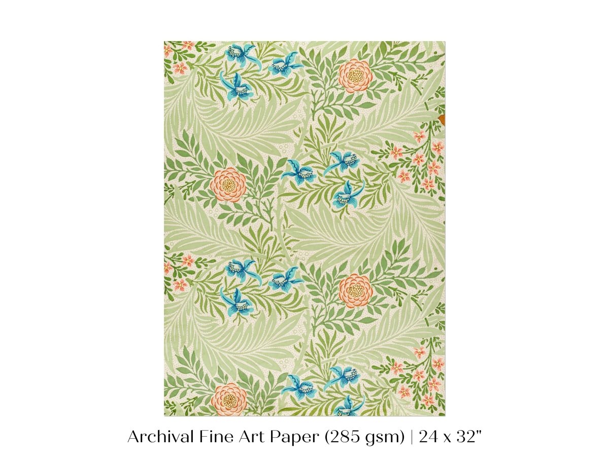 Larkspur | William Morris | P261 - Single Art Prints - Piccolo Fiore Prints