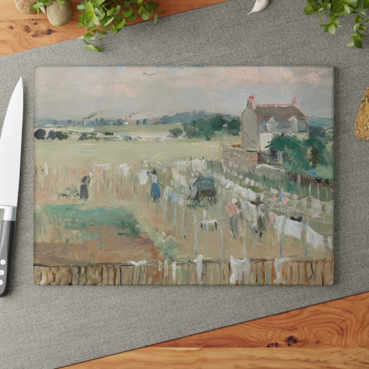 Laundry Day | Glass Chopping Board - Glass Chopping Board - Piccolo Fiore Prints