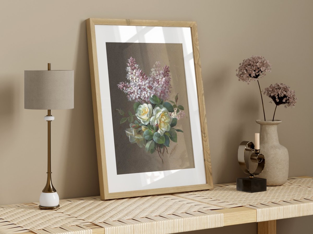 Lilac and Beige | Gallery Wall Set | 3 Prints | S7 - 1.3 - Gallery Wall Set - Piccolo Fiore Prints