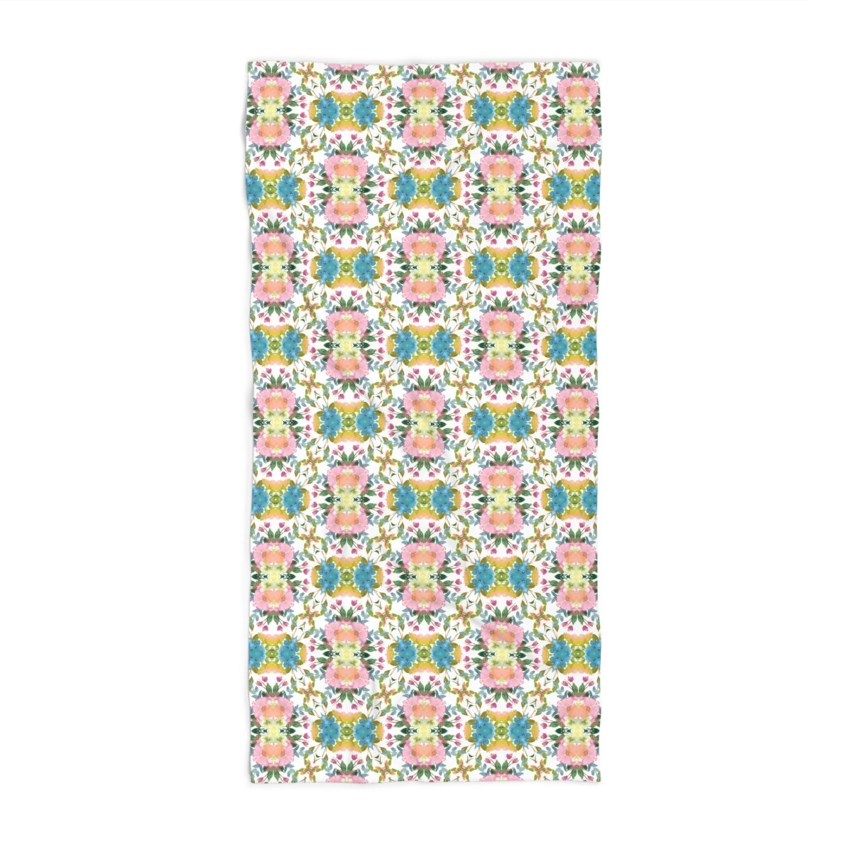 Lime Leaves Floral Bow | Bath Towel - Bath Towel - Piccolo Fiore Prints