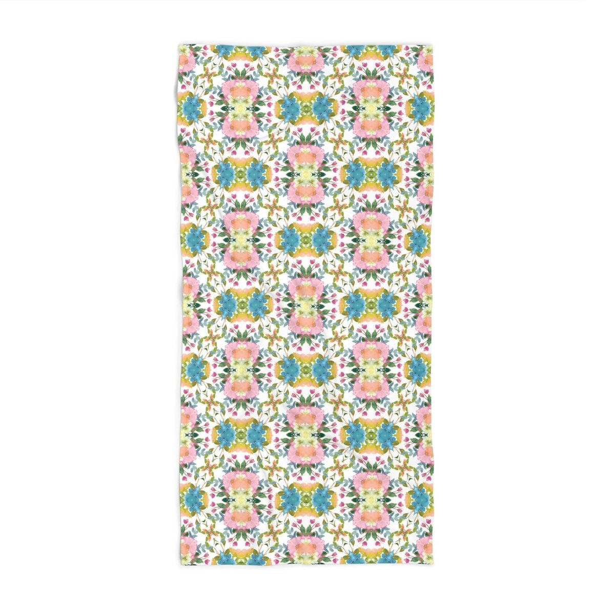 Lime Leaves Floral Bow | Bath Towel - Bath Towel - Piccolo Fiore Prints
