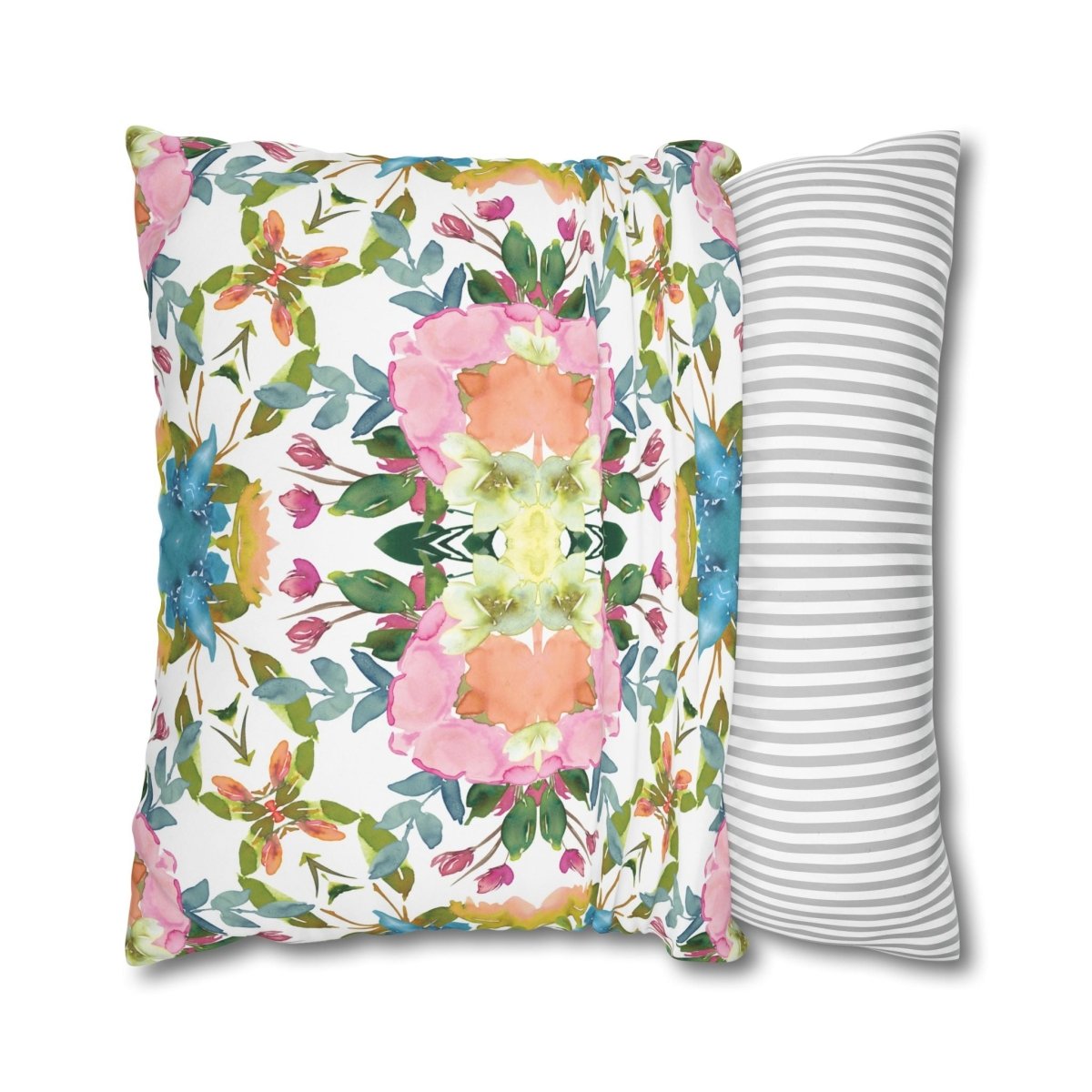 Lime Leaves Floral Bow | Throw Pillow - Throw Pillow - Piccolo Fiore Prints