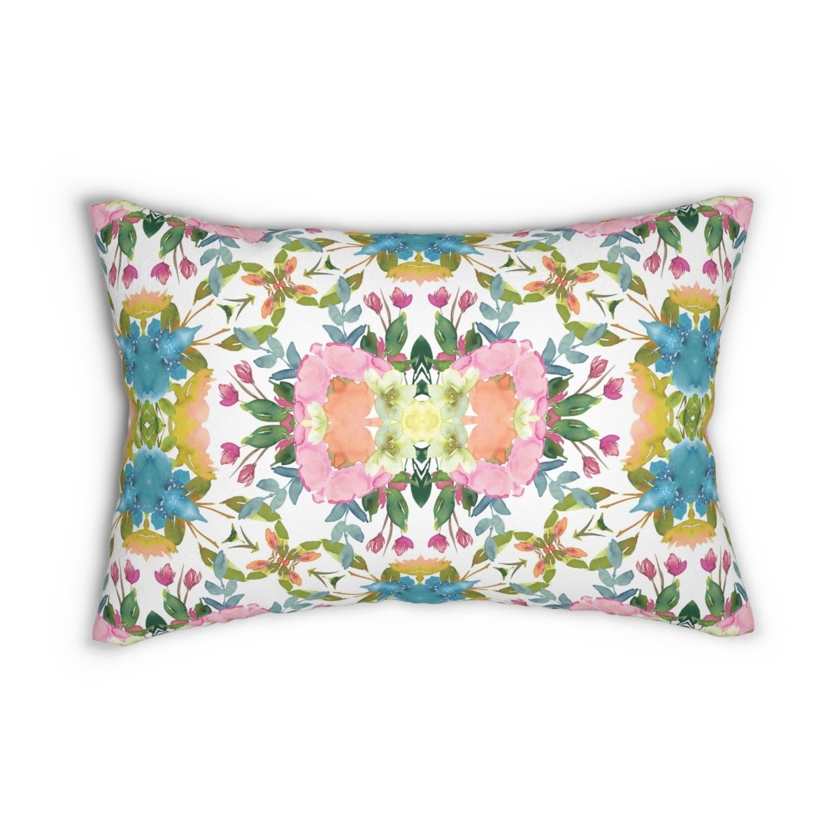 Lime Leaves Floral Bow | Throw Pillow - Throw Pillow - Piccolo Fiore Prints