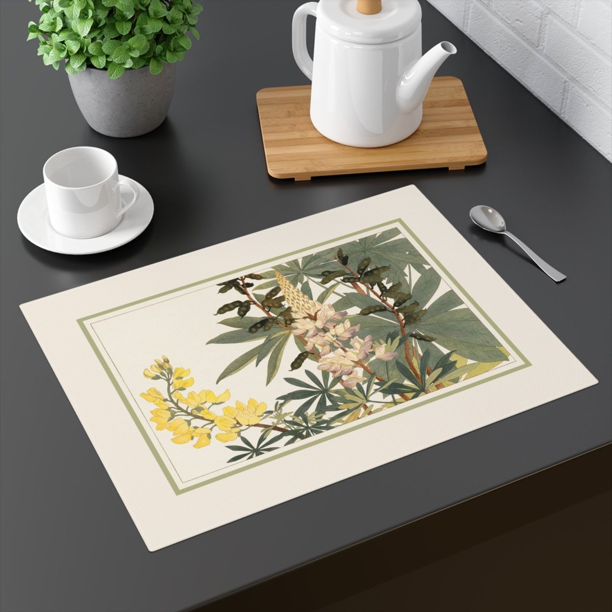 Lupinus | Placemat - Cotton Twill Placemat - Piccolo Fiore Prints