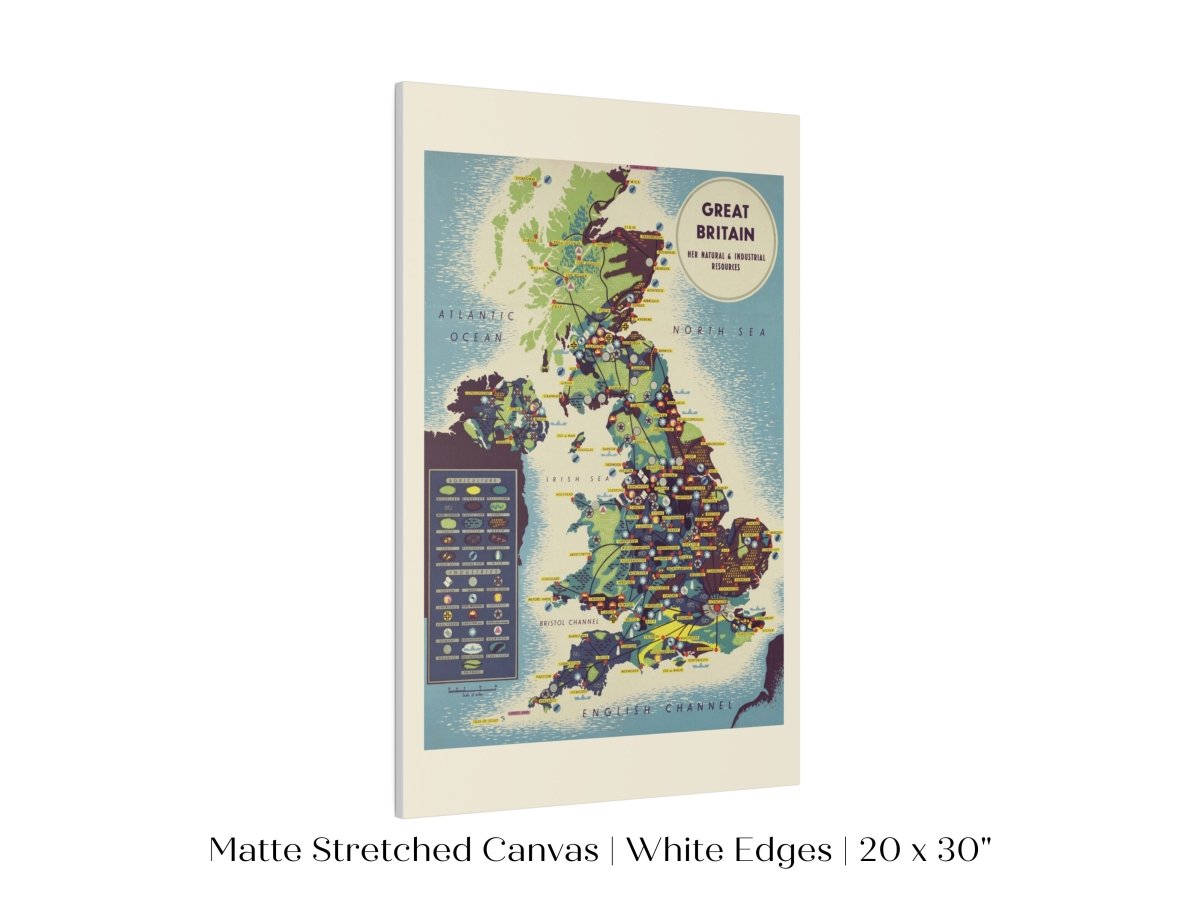 Map British Industries | P466 - Single Art Prints - Piccolo Fiore Prints